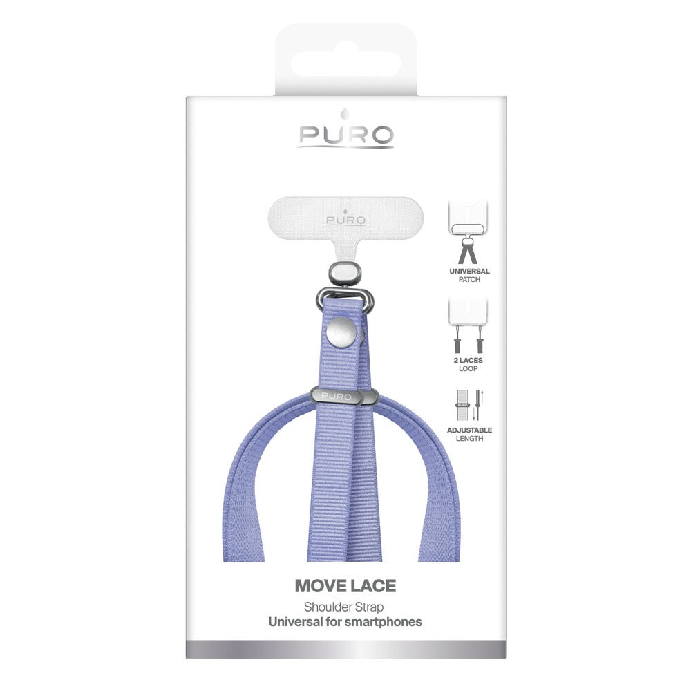 Puro Move Lace Mobile Strap with Insert Plate - Purple