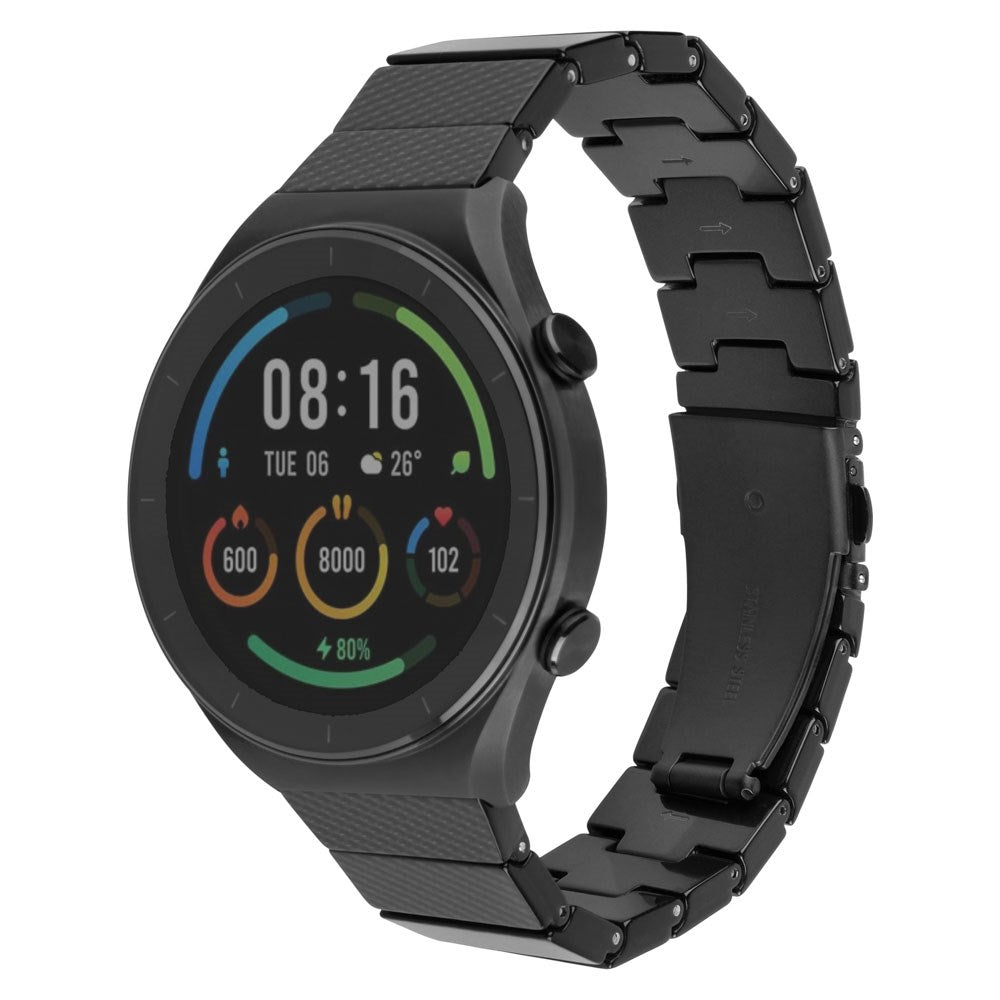 Fixed Universal Quick Release Resin Smartwatch Strap (18mm) - Black