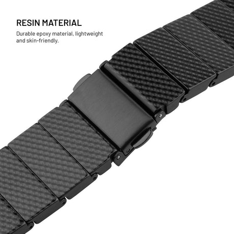 Fixed Universal Quick Release Resin Smartwatch Strap (18mm) - Black