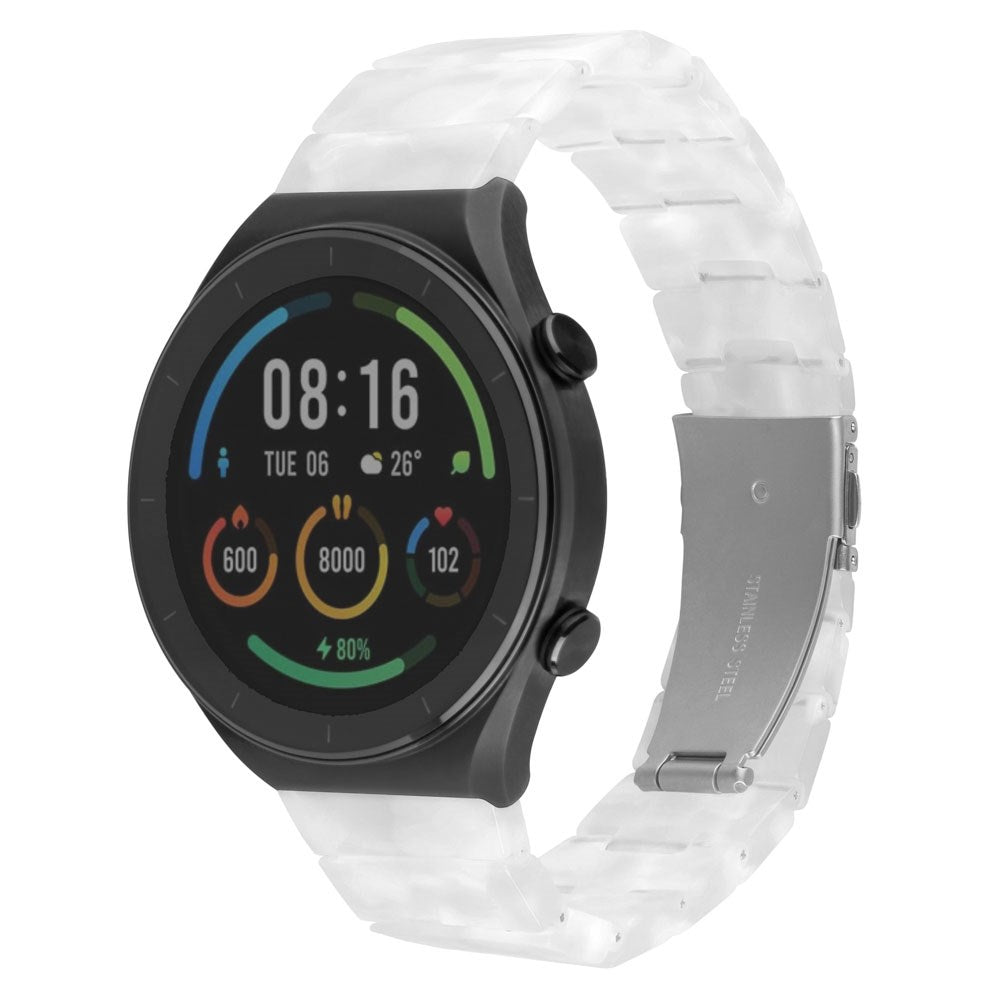 Fixed Universal Quick Release Resin Smartwatch Strap (18mm) - White