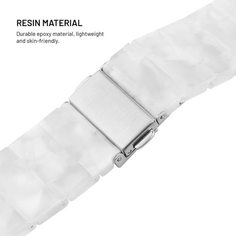Fixed Universal Quick Release Resin Smartwatch Strap (18mm) - White