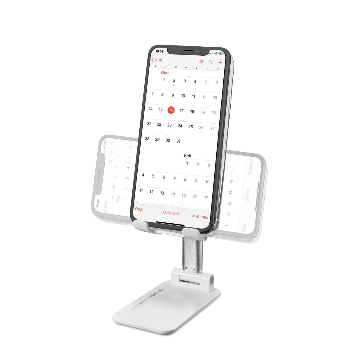 Celly Portable Magic Desk Holder - Phone & Tablet Stander - White