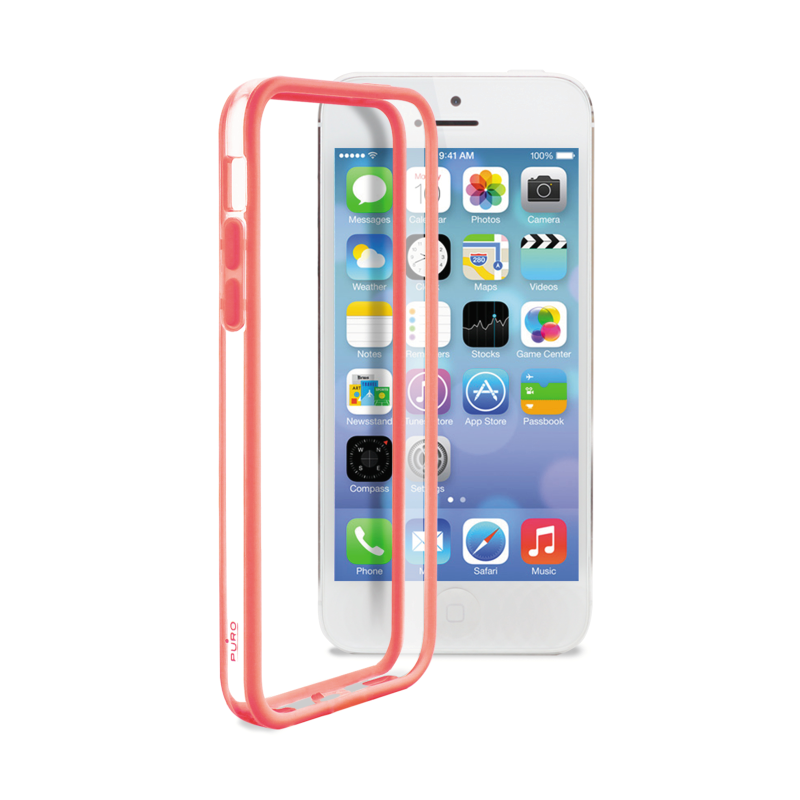 iPhone 5c Puro Bumper Case Salmon