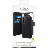 Samsung Galaxy S22+ (Plus) Puro Case Wallet Detachable 2-In-1 Black