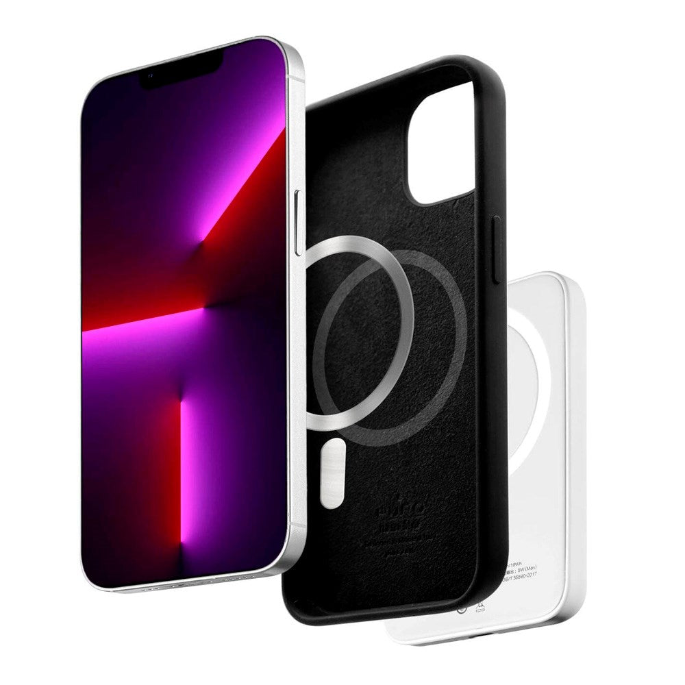 iPhone 13 Mini PURO ICON MAG Silicone Case - MagSafe Compatible - Black