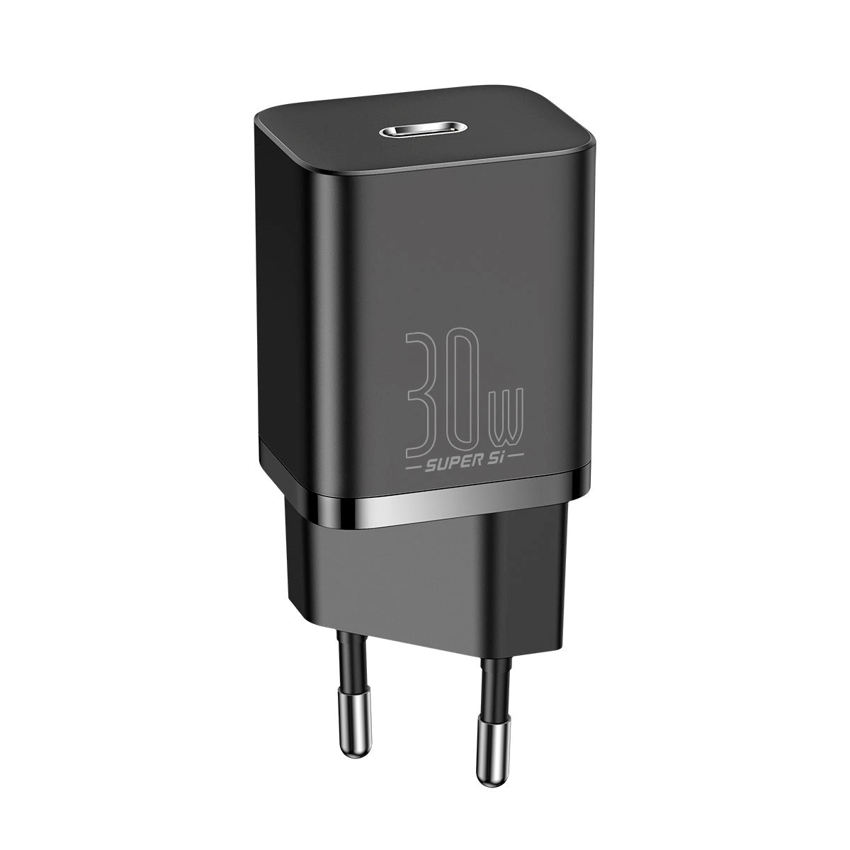 Baseus Compact 30W Wall Charger USB-C Quick Charge - Black