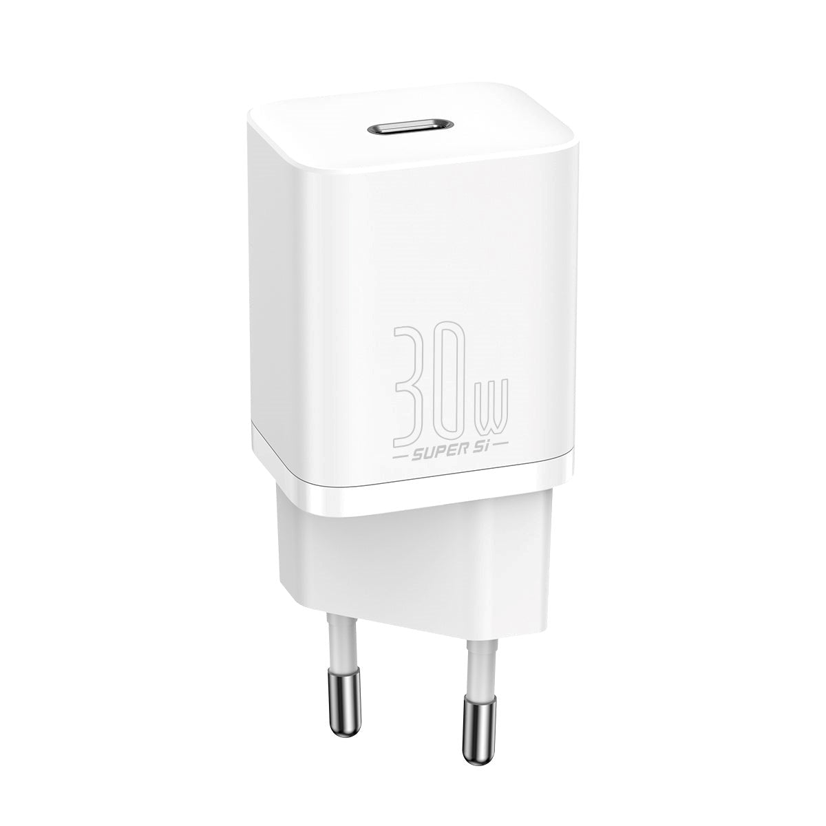 Baseus Compact 30W Wall Charger USB-C Quick Charge - White