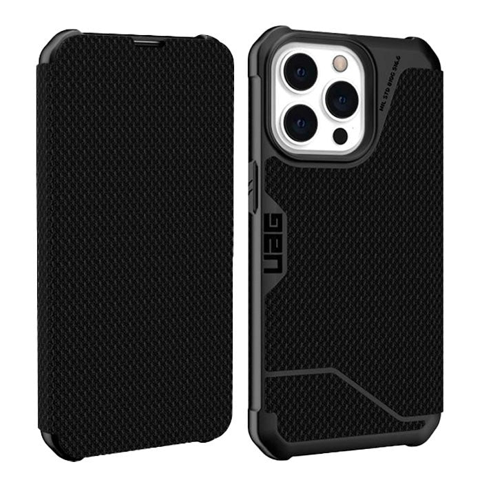 iPhone 13 Pro UAG METROPOLIS Series Folio Case - Kevlar - Black