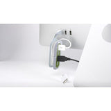 Contort From Quirky - 4-port USB Hub w. Cable Organizer & SuperFlex - White / Green