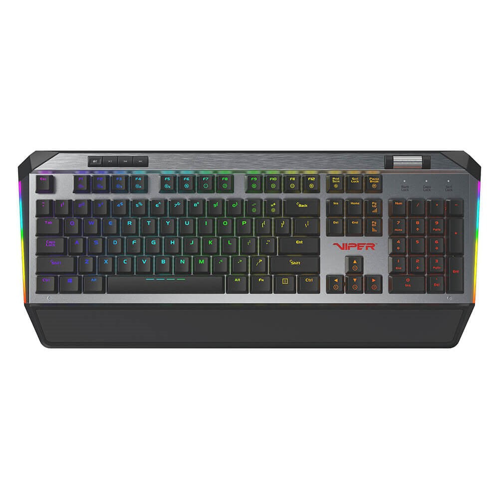 Viper V765 Mechanical Gaming Keyboard with RGB Lighting - Nordic Keyboard Layout - Black / Gray