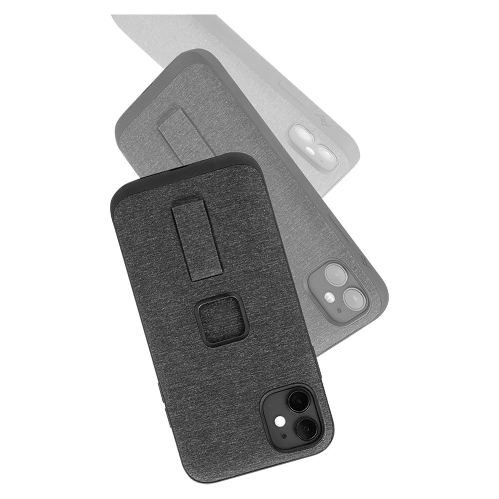 Peak Design iPhone 14 Fabric Case with SlimLink Bracket & Finger Loop - MagSafe Compatible - Charcoal