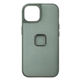 Peak Design iPhone 14 Fabric Case with SlimLink Bracket - MagSafe Compatible - Sage