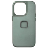 Peak Design iPhone 14 Pro Fabric Case with SlimLink Bracket - MagSafe Compatible - Sage