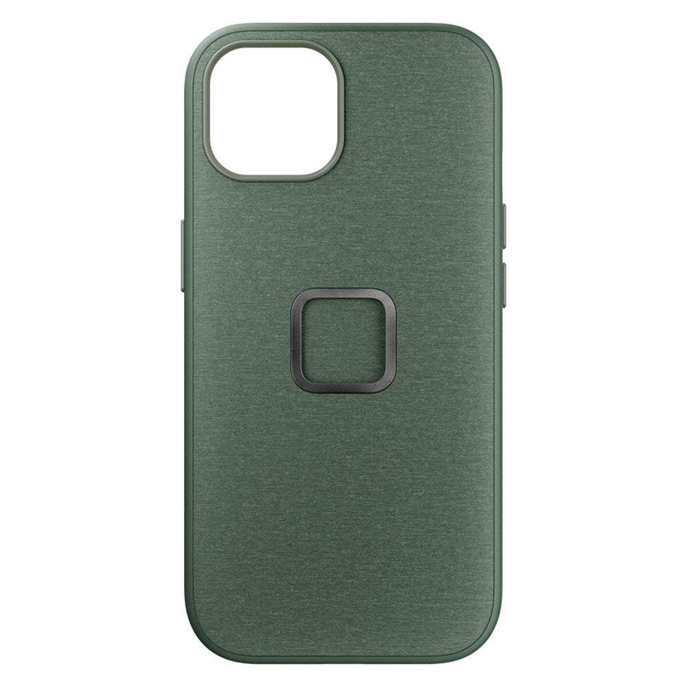 Peak Design iPhone 15 Fabric Case with SlimLink Bracket - MagSafe Compatible - Sage