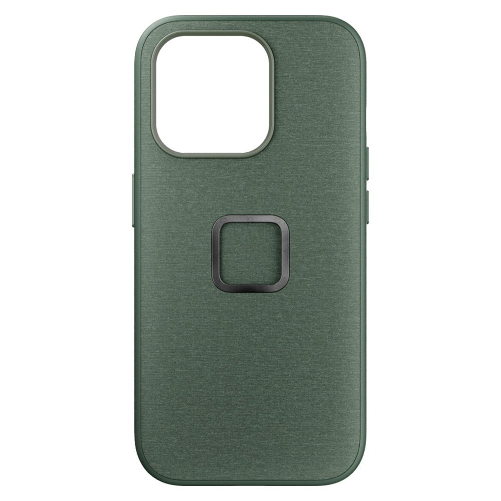 Peak Design iPhone 15 Pro Fabric Case with SlimLink Bracket - MagSafe Compatible - Sage