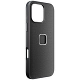 Peak Design iPhone 16 Pro Max Fabric Case with SlimLink Bracket - MagSafe Compatible - Charcoal