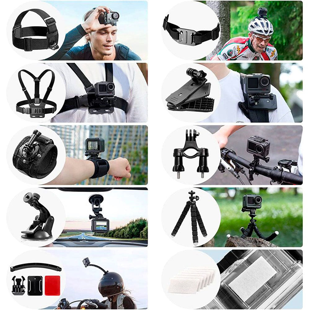 AKASO 14 Parts Action Camera Accessories