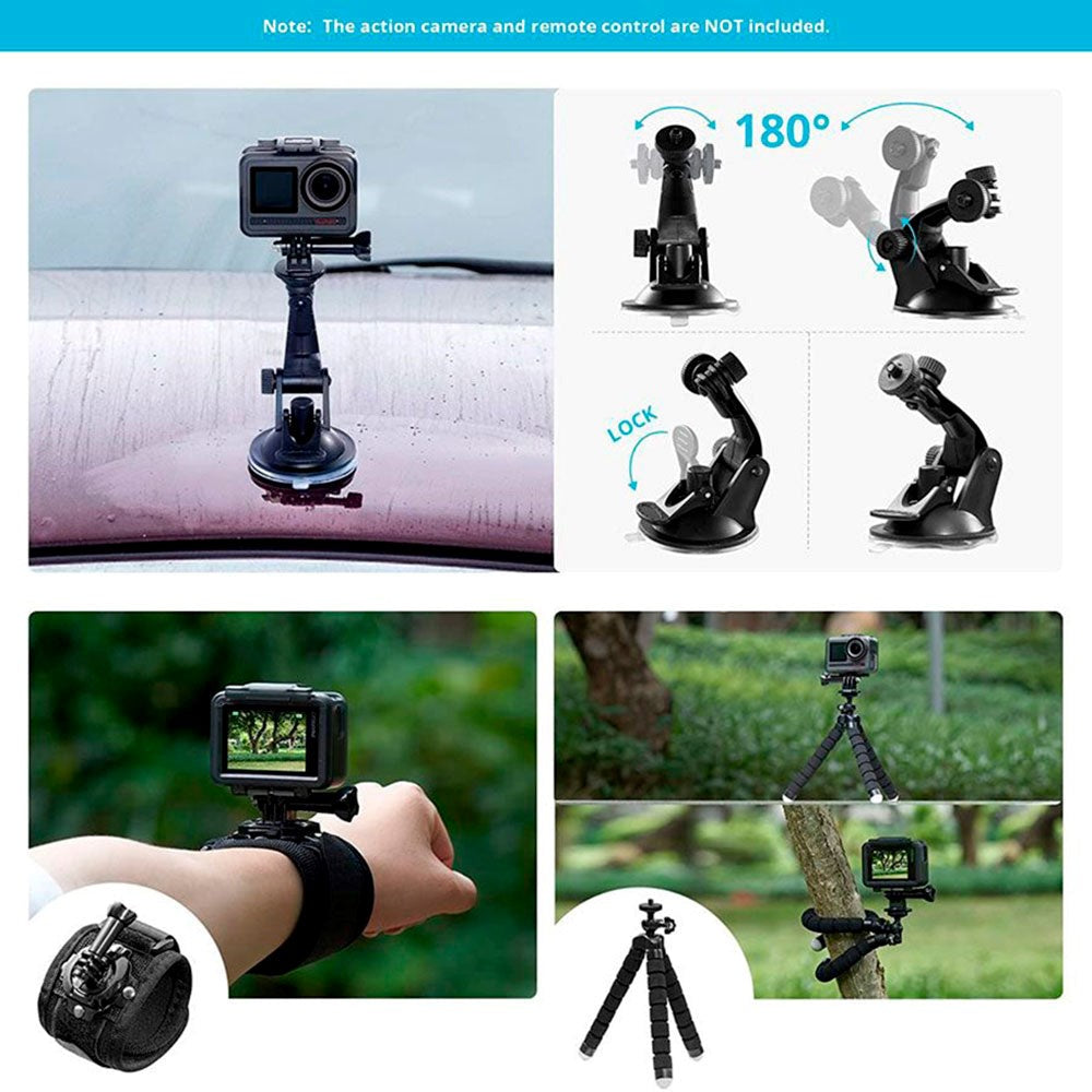 AKASO 14 Parts Action Camera Accessories