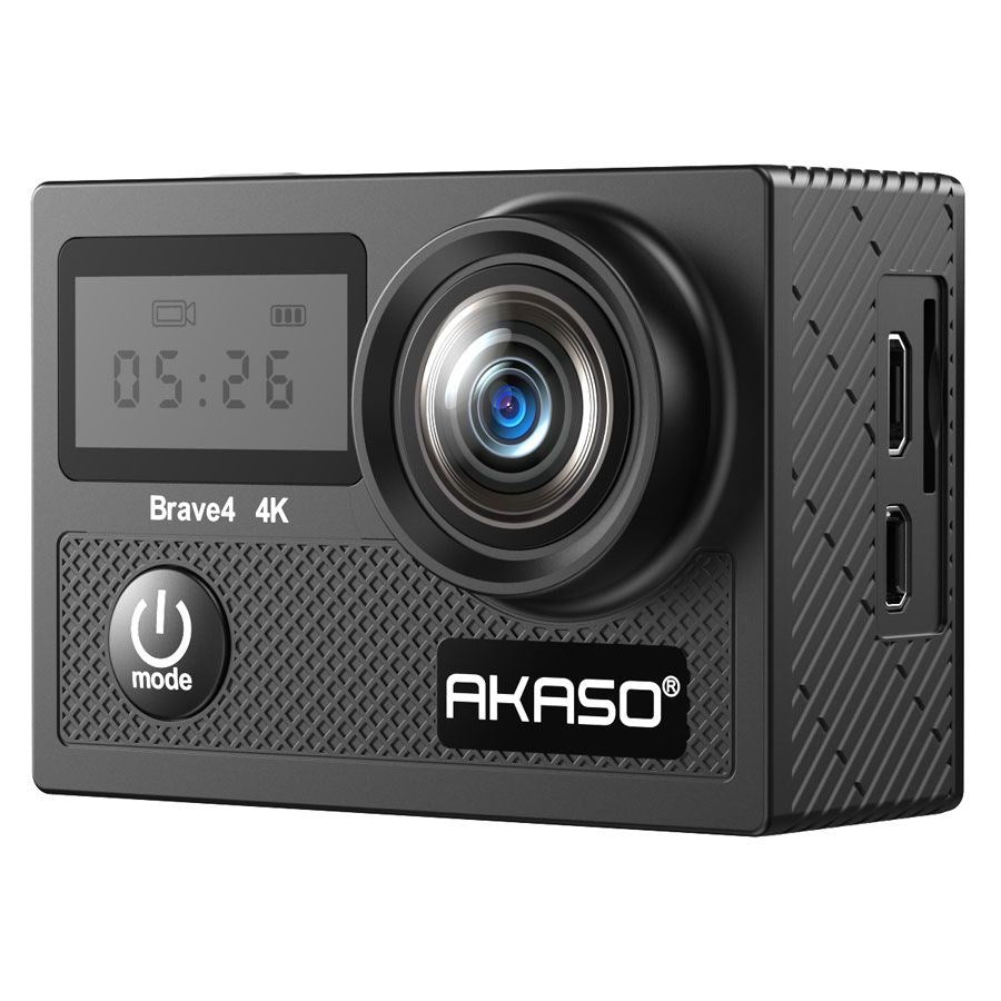 AKASO Brave 4 Action Camera Ultra HD 4K with Digital Zoom - Black