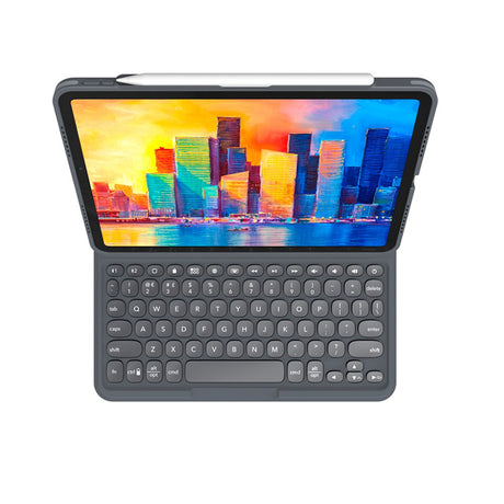 iPad Air (2022 / 2020) Zagg Pro Keys Keyboard (Nordic Keyboard with Case) - Charcoal