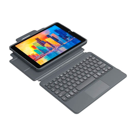 iPad 10.2" (2020 / 2019) Zagg Pro Keys Trackpad Keyboard (Nordic Keyboard w. Case) - Charcoal