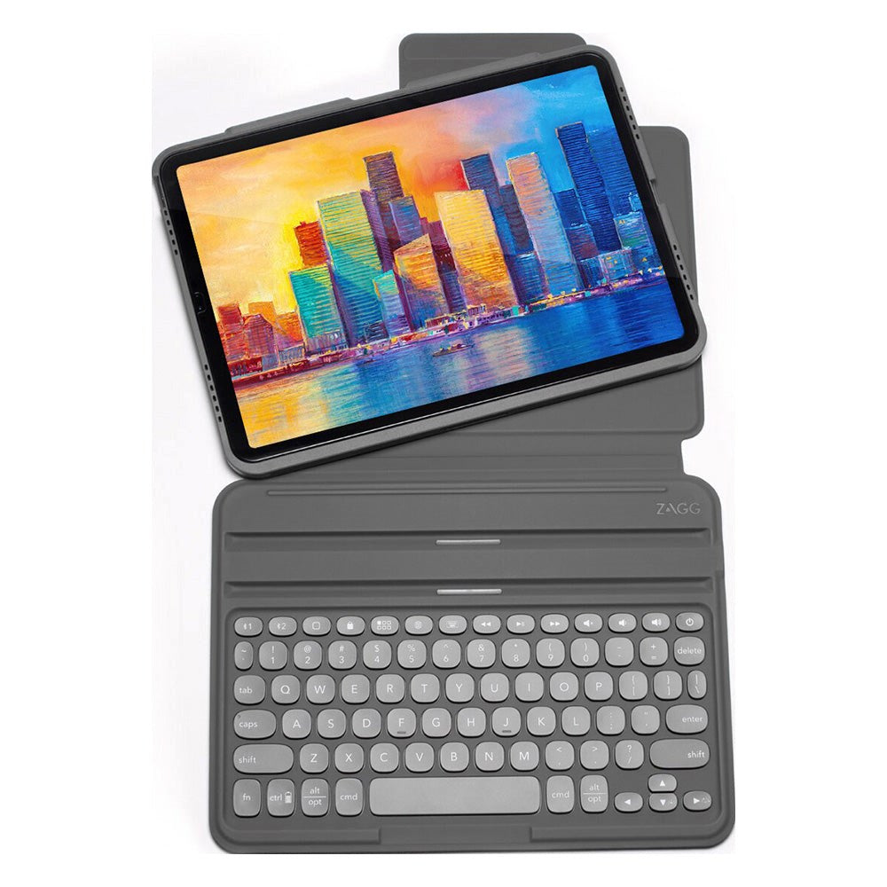 iPad Pro 12.9" ( 2021 / 2020 / 2018) Zagg Pro Keys Keyboard (Nordic Keyboard with Case) - Charcoal