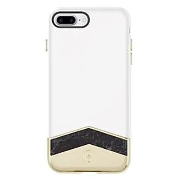 iPhone SE (2022 / 2020) / 8 / 7 House of Harlow 1960 Marble Slide Case - White / Gold