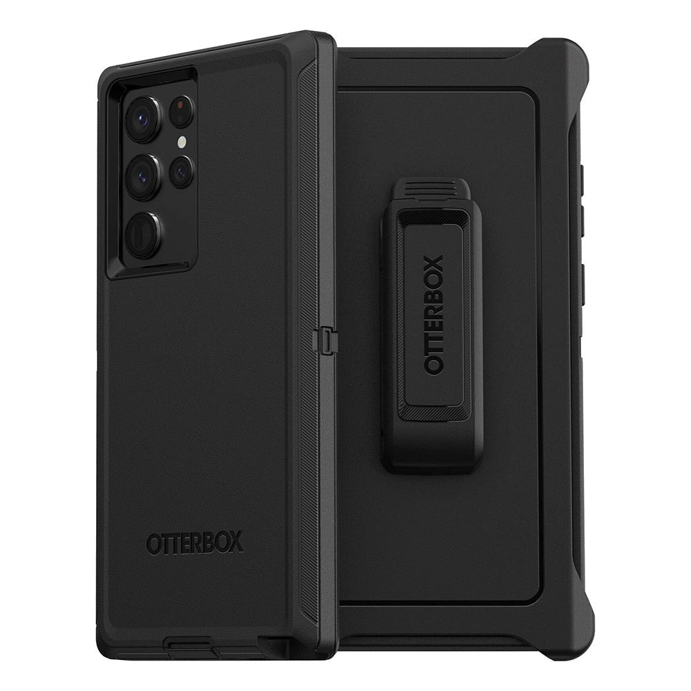 BULK - OTTERBOX Defender Series Samsung Galaxy S22 Ultra Case with Belt Holder Black