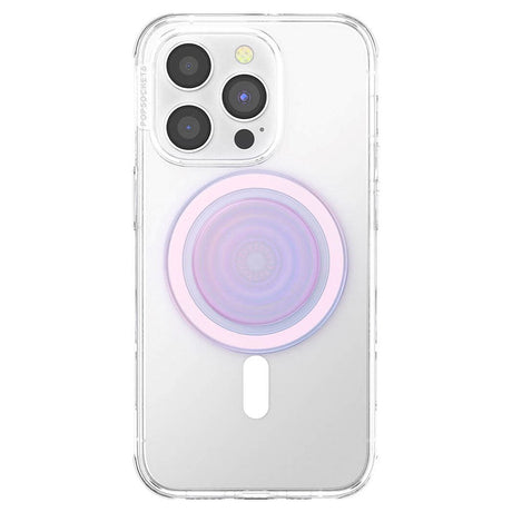 POPSOCKETS PopGrip Opalescent Clear MagSafe- Stand & Grip