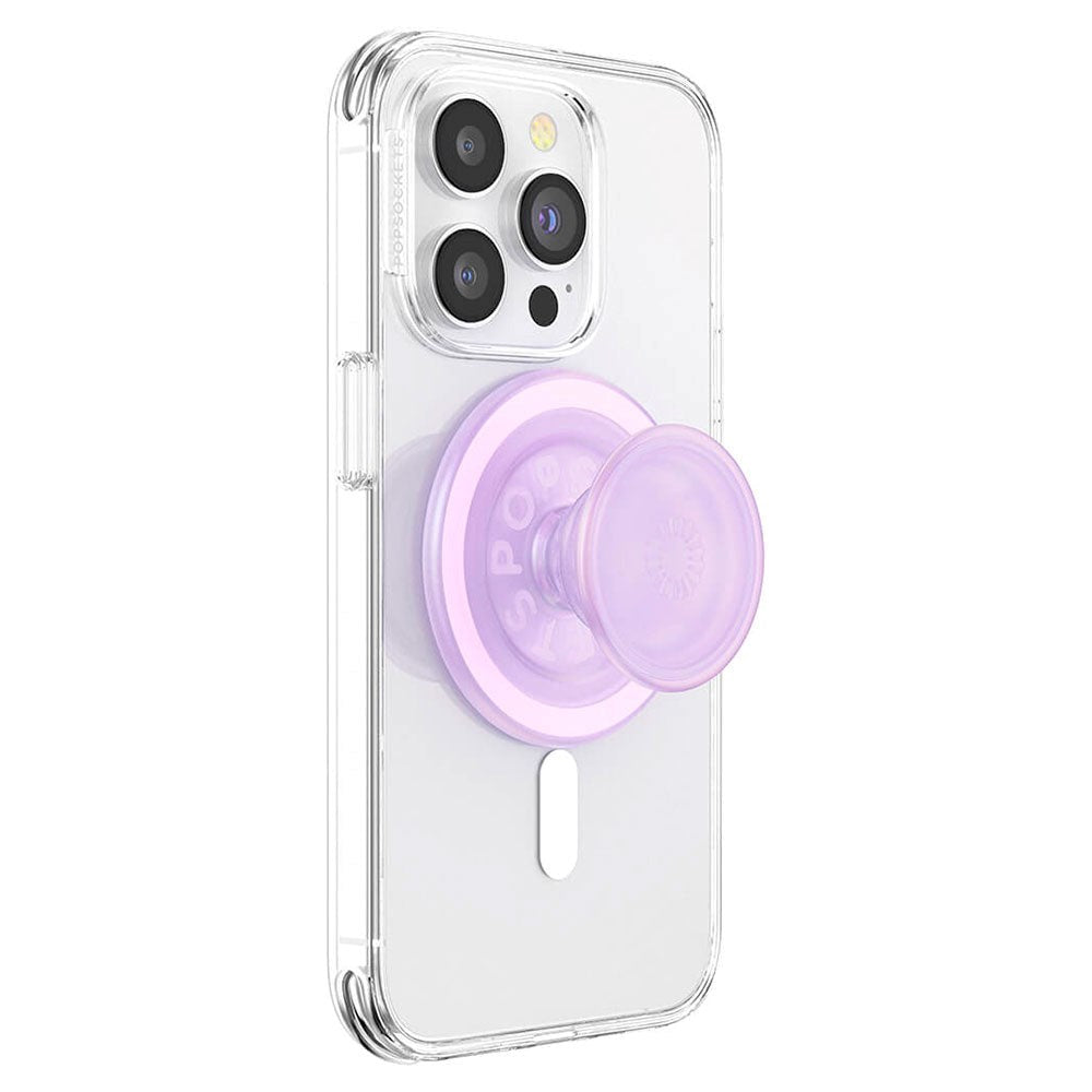 POPSOCKETS PopGrip Opalescent Clear MagSafe- Stand & Grip