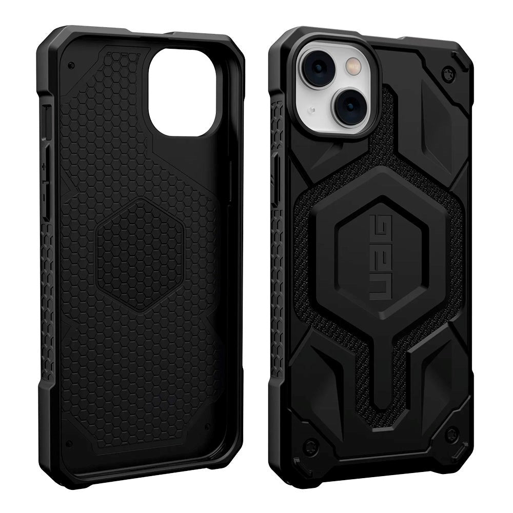 iPhone 14 Plus UAG MONARCH Pro Series Drop Proof Case - MagSafe Compatible - Kevlar Black