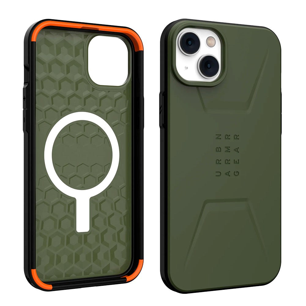 iPhone 14 Plus UAG CIVILIAN Series Case - MagSafe Compatible - Olive