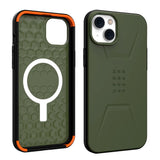 iPhone 14 Plus UAG CIVILIAN Series Case - MagSafe Compatible - Olive