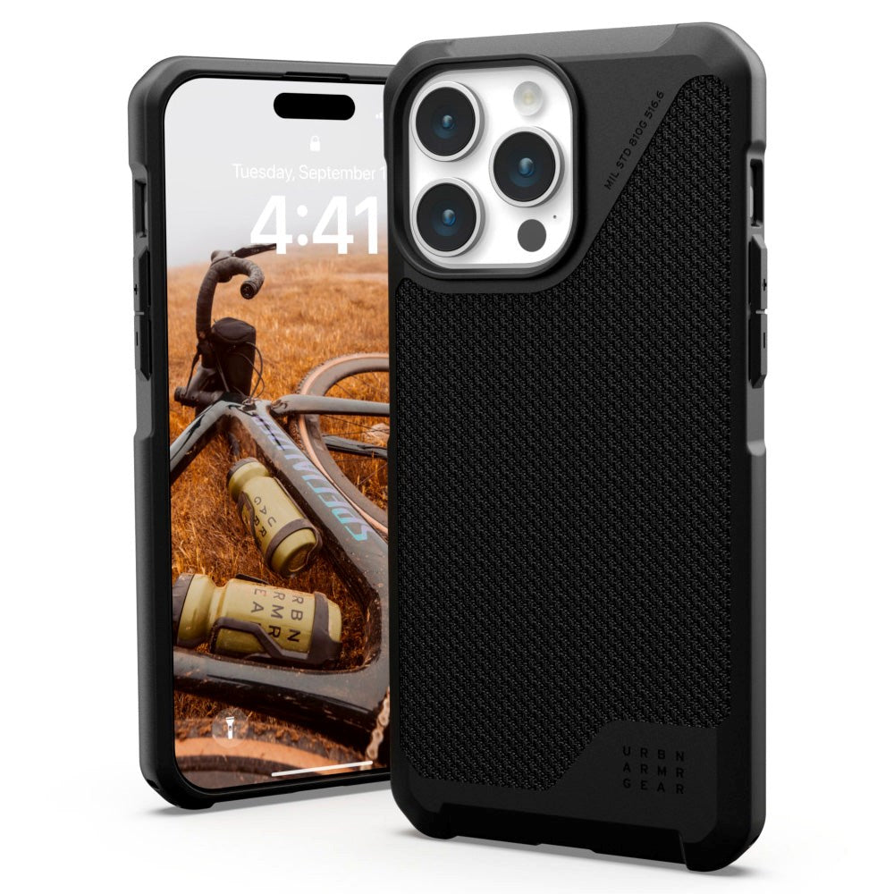 iPhone 15 Pro Max UAG METROPOLIS LT Series Case - DuPont™ Kevlar - MagSafe Compatible - Black