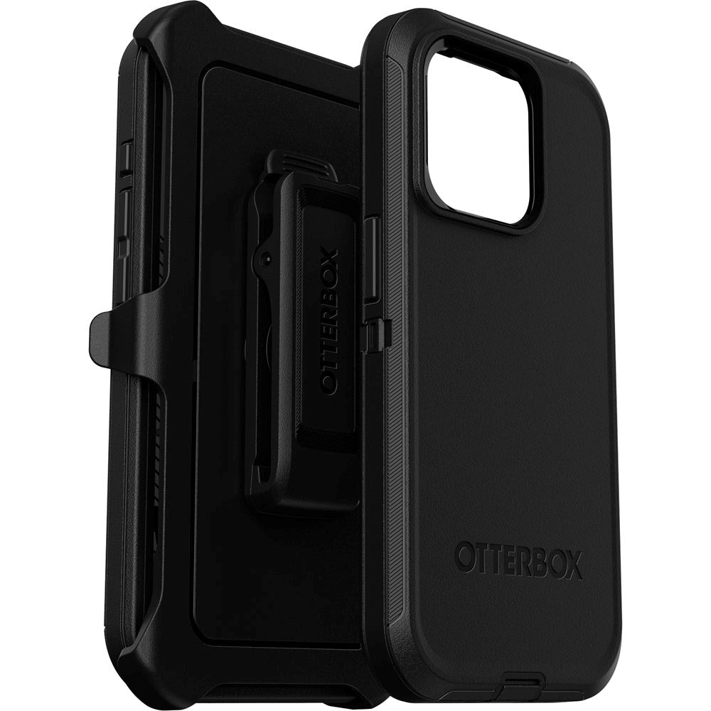 OTTERBOX Defender Series iPhone 15 Pro Case with Belt Holder - Black