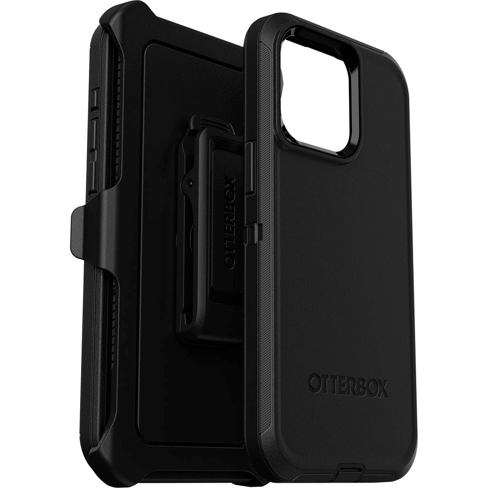 OTTERBOX Defender Series iPhone 15 Pro Max Case with Belt Holder - Black