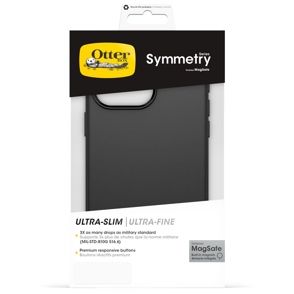 OtterBox Symmetry Series iPhone 15 Pro Max Case - MagSafe Compatible - Black