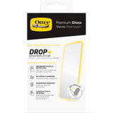 OtterBox Premium Drop+ Defense iPhone 15 Plus Screen Protection Glass with Installation Kit - Case-Friendly - Transparent