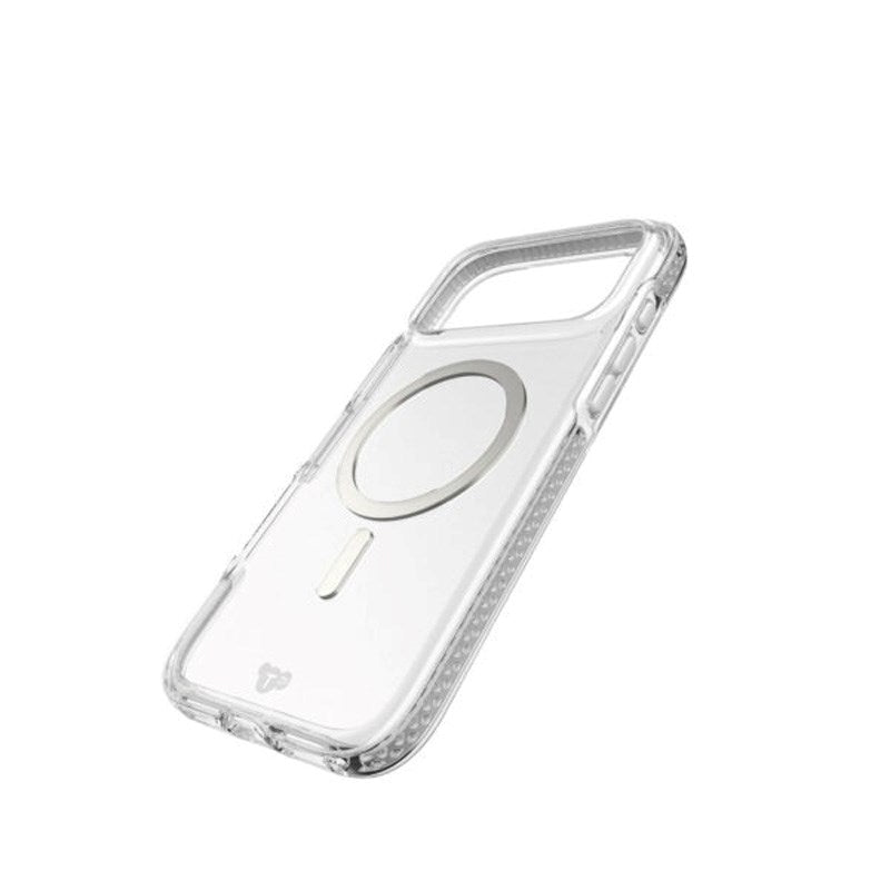 iPhone 17 Pro Max Tech21 EVO Crystal Case - MagSafe Compatible - Transparent / Silver