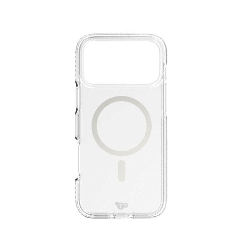 iPhone 17 Pro Max Tech21 EVO Crystal Case - MagSafe Compatible - Transparent / Silver