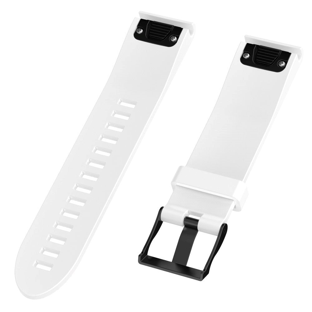 Universal Garmin 20mm QuickFit Neutral Silicone Strap incl. Screwdrivers - White