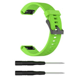 Universal Garmin 20mm Neutral Silicone Strap incl. Screwdrivers - Green