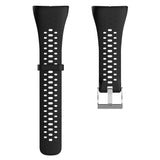 Polar M430 w. holes Silicone Strap - Black