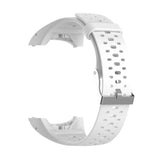 Polar M430 w. holes Silicone Strap - White