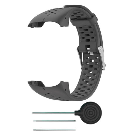 Polar M430 w. holes Silicone Strap - Grey