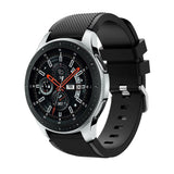 Samsung Galaxy Watch 46 mm Twill Texture Silicone Watchband - Black