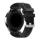 Samsung Galaxy Watch 46 mm Twill Texture Silicone Watchband - Black