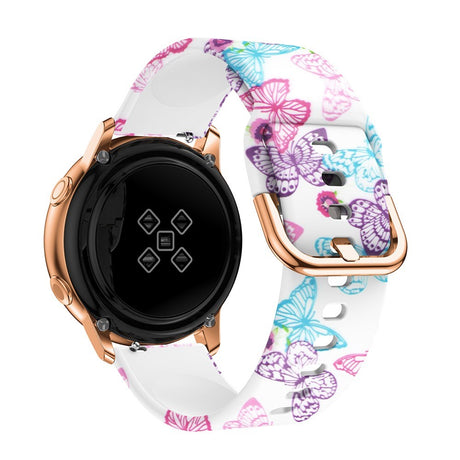 EIDERWOOD Universal (20mm) Smartwatch Silicone Strap - Butterflies