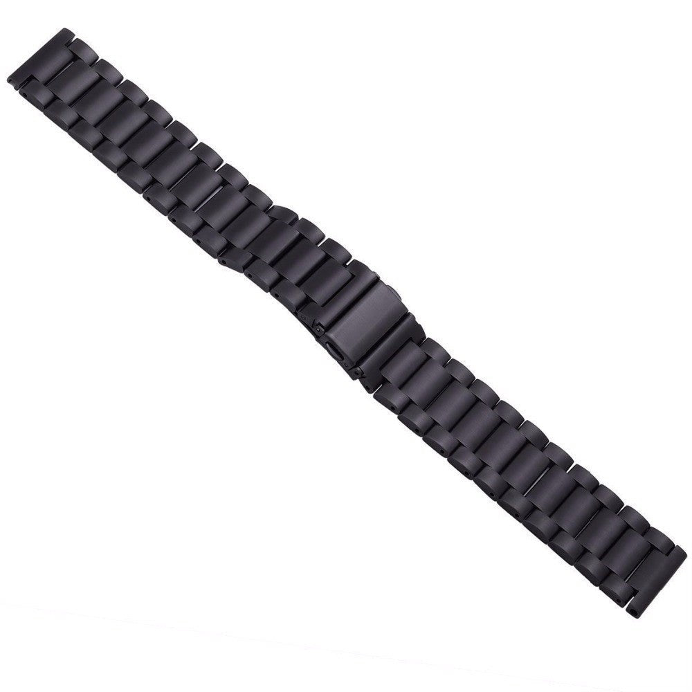 Universal Stainless Steel Smartwatch Strap (22mm) - Black