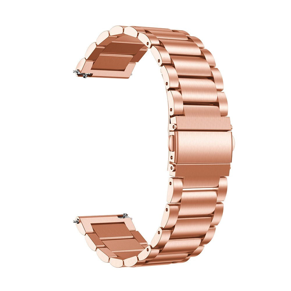 Universal Stainless Steel Smartwatch Strap (22mm) - Rose Gold